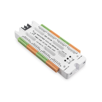 JIUAN - Lumières d'escalier LED à 32 canaux - Contrôleur de capteur de mouvement PIR - Contrôle sans fil - Intérieur - 12V 24V - Automatique - Plastique - Garantie 1 an