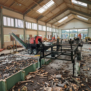 <span class=keywords><strong>Machine</strong></span> à bois rm-500, appareil de traitement du bois de chauffage industriel, séparateur de bois hydraulique, 30 tonnes - Product Image 1