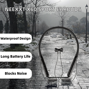 Écouteurs sans fil NEEXXT X60 à tour de cou, écouteurs magnétiques à affichage numérique, réduction de bruit ENC, étanchéité IPX4, 20 - Product Image 2