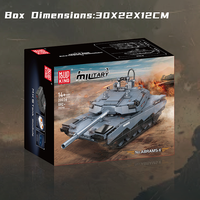 Mold King 20036 Military Abrams-X Tank Building Block Toys Aplicación técnica Control remoto Battle Building Block