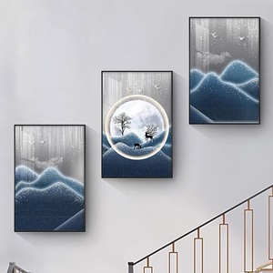 Sang trọng thiết lập vàng vải Áp phích hiện đại tường nghệ thuật trừu tượng vẫn còn cuộc sống pha lê sứ sơn cho phòng khách trang trí nội thất - Product Image 6