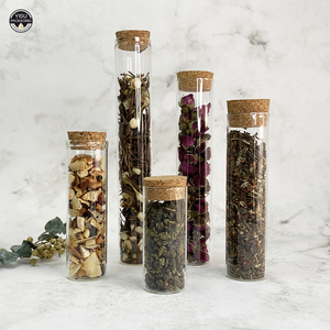 Food Grade Vlakke Bodem Glazen Reageerbuis Met Kurk Groothandel - Product Image 3