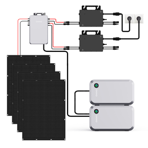 Kit de Sistema de Paneles Solares para Balcón, Sistema Solar para Balcón con Batería, Conexión y Uso Inmediatos, Sistema Solar para el Hogar - Product Image 4