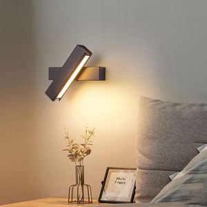 Elegante lámpara de pared LED negra, elegante diseño de madera de hierro, pantalla de Control táctil, Bombilla E26 para decoración contemporánea del hogar, uso de Hotel empotrado - Product Image 1