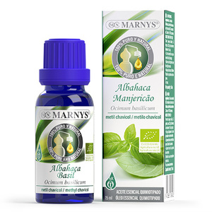 Olio essenziale di basilico Marnys 15 ml puro naturale biologico per aromaterapia - Product Image 1
