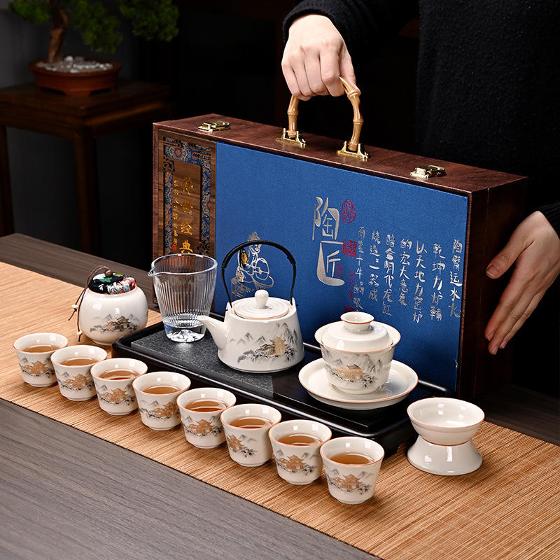 Large set of wood ash products [wood grain box]