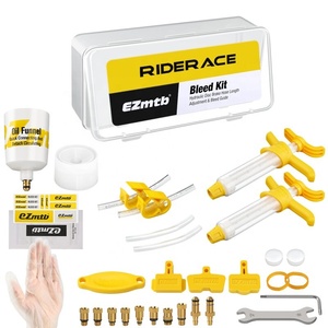 Kit de Herramientas para Purgado de Frenos de Disco Hidráulicos para Bicicleta RIDERACE, Fluido <span class=keywords><strong>Mineral</strong></span> DOT para Herramientas de Reparación de Frenos <span class=keywords><strong>SHIMANO</strong></span> TEKTRO SRAM Serie NUTT - Product Image 2