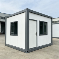 Maison conteneur préfabriquée pliable Z/X, installation rapide, modulaire, portable, pour logement de chantier, boutique, mini-cabane