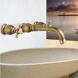 <span class=keywords><strong>Grifo</strong></span> de baño montado en la pared de <span class=keywords><strong>tres</strong></span> orificios con doble manija antigua, <span class=keywords><strong>grifo</strong></span> de agua moderno termostático para <span class=keywords><strong>lavabo</strong></span>, <span class=keywords><strong>grifo</strong></span> de <span class=keywords><strong>lavabo</strong></span> antiguo - Product Image 5