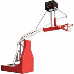 Canestro da <span class=keywords><strong>Basket</strong></span> Elettrico Idraulico a Forma di Pistola per Interni ed Esterni con Cerchio Regolabile a Norma Competitiva - Product Image 4