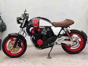 Motocicleta <span class=keywords><strong>Yamaha</strong></span> Retro Cafe Usada de <span class=keywords><strong>400cc</strong></span>, Estilo Vintage, con Velocidad Máxima >80km/h, <span class=keywords><strong>Motor</strong></span> de Escobillas, Hecha en China - Product Image 4