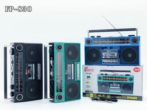 NUEVO FP-830 Radio Portátil Retro Clásico Estilo Años <span class=keywords><strong>80</strong></span> con Reproductor y Grabador <span class=keywords><strong>de</strong></span> Casetes, Radio FM/AM/SW1-2, Altavoz Inalámbrico BT - Product Image 1