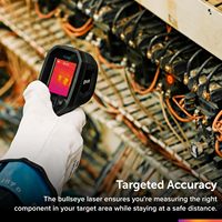   Kamera Pencitraan Termal TG298 Suhu Tinggi Spot IR 320x240 (160x120 Native) Laser Bullseye IP54 Kantong Tali untuk Penggunaan Industri