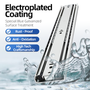 Yenuo Nhiệm Vụ Nặng Nề Ngăn Kéo Slide Đầy Đủ Mở Rộng Side Núi Kim Loại Đường Ray Theo Dõi Hướng Dẫn Glides Runners 150 Lbs Công Suất 150 Lbs - Product Image 5