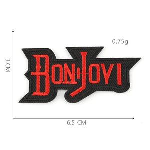 激安セール 赤黒 パンク ヒップホップ ロックバンド 刺繍 アイロン接着 カスタムロゴ パッチ 衣類用 - Product Image 2