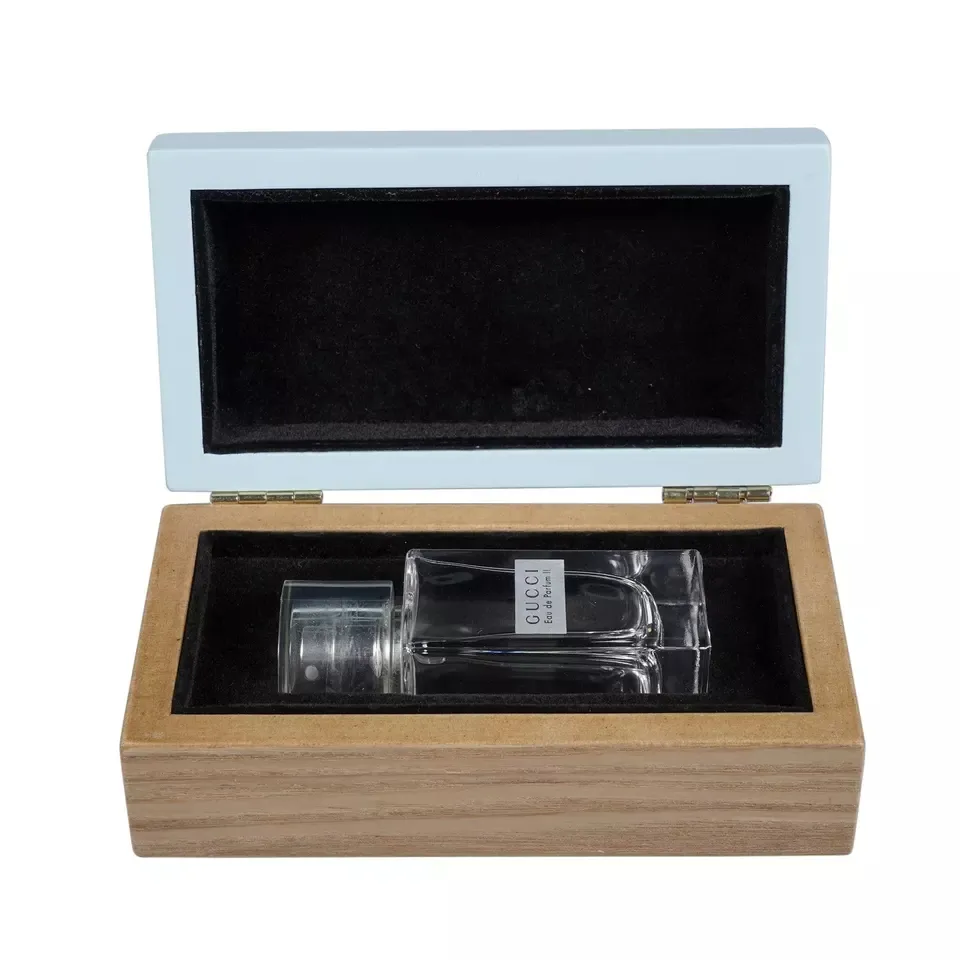 Caja de Perfume de madera para manualidades, caja de Perfume de alta calidad con cerradura de llave personalizada