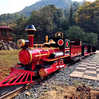 Train électrique à structure en acier avec rails, grand modèle touristique, fabriqué en Chine par Hualong, à vendre