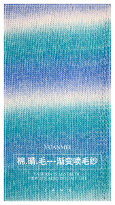 Benang Fancy Grosir Stok Besar Siap Kirim 3.8NM/1 Benang Ombre Semprot 65% Katun 31% Akrilik 4% Wol - Product Image 5