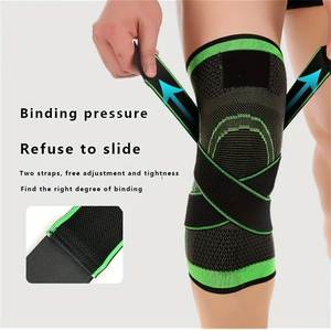 Genouillère de sport élastique pressurisée pour homme, 1 pièce, équipement de fitness, protection pour basketball, volleyball, tennis, cyclisme - Product Image 4