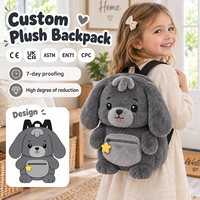 Sac en peluche personnalisé en forme de chien, cadeau pour enfant, super doux, design anime mignon, broderie sur mesure, ODM