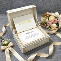 Cartes de remerciement personnalisées minimalistes blanches mates avec logo en feuille d'or et texte minimaliste pour les marques de vêtements de mode