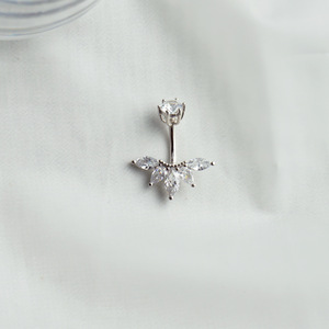 HOVANCI Gioielli in <span class=keywords><strong>Argento</strong></span> Sterling 925, <span class=keywords><strong>Piercing</strong></span> per <span class=keywords><strong>Ombelico</strong></span>, Anello Floreale per <span class=keywords><strong>Ombelico</strong></span>, Vendita all'Ingrosso di Anelli per <span class=keywords><strong>Ombelico</strong></span> da Donna - Product Image 1