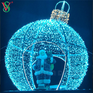 Grandes boules gonflables 3D en forme <span class=keywords><strong>de</strong></span> <span class=keywords><strong>boule</strong></span>, éclairage d'extérieur avec motifs, <span class=keywords><strong>boule</strong></span> ornementale pour noël - Product Image 3