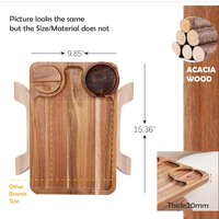 Plateau organisateur de canapé réglable en bois pour salon, support pour télécommande, porte-gobelet, plateau de service pour collations avec support