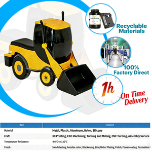 Mô hình máy xúc đất in 3D bằng nhựa cường độ cao để trưng bày & thử nghiệm, sản xuất nguyên mẫu máy móc kỹ thuật tùy chỉnh - Product Image 1