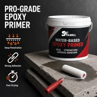 Primaire époxy aqueux de qualité industrielle, bonne perméabilité, peinture de base d'étanchéité pour système de revêtement de sol époxy