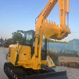 Excavadora de cadenas usada Komatsu PC56 de bajo costo y alta eficiencia, con operación flexible y gran potencia, para trabajos en patio y ingeniería ligera. - Product Image 3