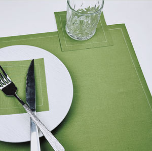 إعداد طاولة مستطيلية حديثة للاستعمال مرة واحدة من القطن المنسوج وتحديد الموقع مع طاولة مطبوعة للاستخدام المنزلي - Product Image 2