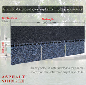 Carreaux de toit bon marché de bonne qualité, matériaux de toiture à 3 onglets - Product Image 3