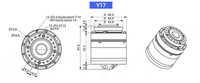 Módulo de articulación robótica integrado con servo DC, motor de alto torque integrado