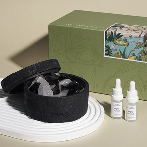 Diffuseur d'huiles essentielles en pierres de cristal naturelles de toundra islandaise, sans flamme, coffret cadeau, personnalisation possible, désodorisant d'ambiance - Product Image 6