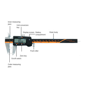 Calibrador <span class=keywords><strong>Vernier</strong></span> de acero inoxidable de alta precisión Calibrador fraccional electrónico 0-150mm <span class=keywords><strong>Vernier</strong></span> de alta precisión 0-150mm - Product Image 4