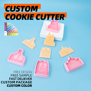 Serie <span class=keywords><strong>Budapest</strong></span> cortadores <span class=keywords><strong>de</strong></span> galletas <span class=keywords><strong>de</strong></span> plástico molde <span class=keywords><strong>de</strong></span> galletas <span class=keywords><strong>Castillo</strong></span> 3D dibujos animados DIY arcilla animación impresa Uso <span class=keywords><strong>de</strong></span> fiesta ecológico - Product Image 2