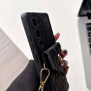 Funda de teléfono Crossbody Metal Lock Cardbag completa con Samsung <span class=keywords><strong>Galaxy</strong></span> S25 S24 S23 S22 S20 S21 A73 A72 A71 A56 A26 funda protectora - Product Image 5