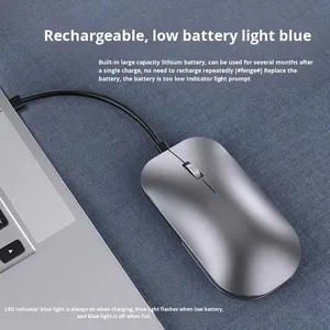 M1 Draadloze Muis Oplaadbaar Voor 3d <span class=keywords><strong>Mini</strong></span> Optische Led-Achtergrondverlichting Stil Ergonomisch Ontwerp Voor Office Gaming Laptop Voorraad - Product Image 5