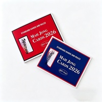 Cartes de Mahjong de jeu de casino américain transfrontalières 2026 avec manuel d'instructions et système de notation US, emballage en sac OPP en papier