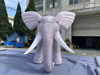 Modèle d'éléphant gonflable, zoo, parc d'attractions, cirque, décoration publicitaire