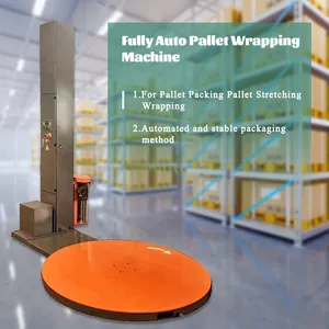 Trends Best Choice Low Noise Stretch Film Protective Skid Wrapper Automatic Packaging Pallet Wrap Machine