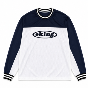 Maillot de football rétro INS <span class=keywords><strong>jaune</strong></span> crème streetwear, t-shirt de haute qualité avec impression personnalisée, maillot de football à manches longues en maille respirante - Product Image 3