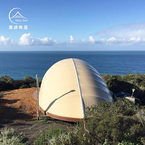 เต็นท์แคมป์ปิ้งกลางแจ้ง Stars Tent สำหรับ 6-8 คน ใช้ได้ทุกฤดู พื้นที่กว้างขวาง 1 ห้องนอน 1 ห้องนั่งเล่น แบบขยายได้ ผลิตจากวัสดุ Oxford - Product Image 4