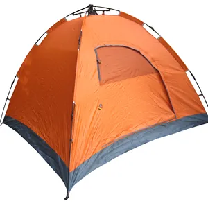 Singler layer quick open and close tents with two door