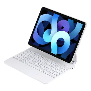 Teclado mágico Bluetooth OEM/ODM atacado com faixa de toque multifuncional para iPad Air 4/5 de 10,9'' e iPad Pro preto/branco de 11''