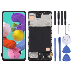 Ensamblaje completo del digitalizador de pantalla LCD de material TFT con marco que no admite Identificación de huellas dactilares para Samsung Galaxy <span class=keywords><strong>A51</strong></span> <span class=keywords><strong>4G</strong></span> - Product Image 1