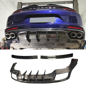 Pour <span class=keywords><strong>Porsche</strong></span> Panamera Kit de carrosserie en Fiber de carbone pièces de voiture diffuseur de lèvre avant et arrière jupes latérales évents latéraux <span class=keywords><strong>aileron</strong></span> arrière 2017-2021 - Product Image 3