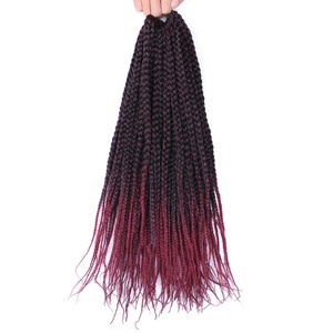24 pollici per Ombre scatola scura trecce per <span class=keywords><strong>capelli</strong></span> uncinetto Senegalese Twist Tissage trecce <span class=keywords><strong>capelli</strong></span> sintetici 3X - Product Image 4