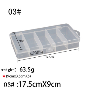 Boîte de pêche personnalisable à 6 compartiments, boîte de rangement pour appâts, leurres, hameçons, accessoires de pêche, boîte de rangement en plastique transparente - Product Image 4